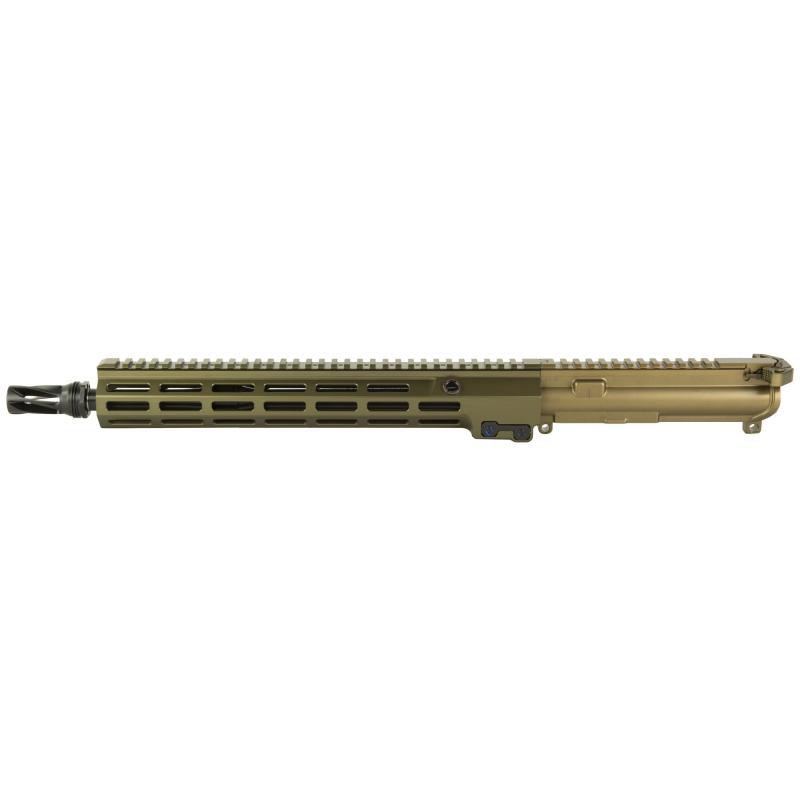 Super Duty MOD1, Complete Upper Receiver, 556NATO, 14.5" Pinned (16" OAL) Barrel, M-LOK Free Float Handguard, Geissele Airborn Charging Handle, Nanoweapon Reliability Enhanced Bolt Carrier Group, Fits AR-15, Anodized Finish, Desert Dirt Color 08-547S