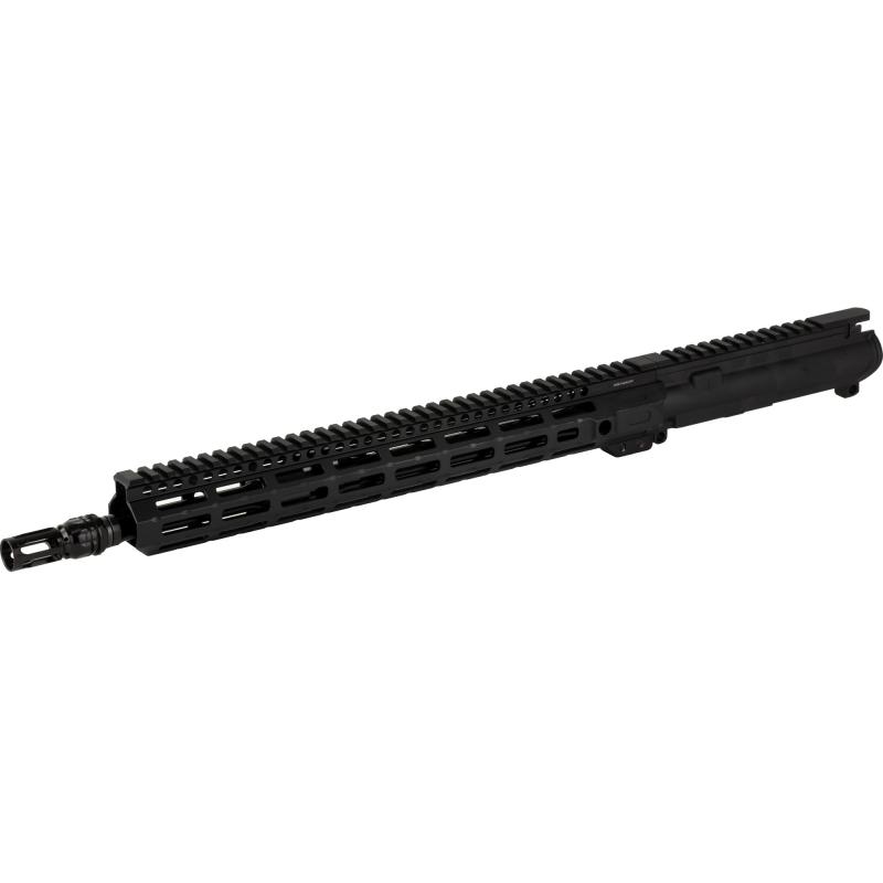GVAC, Complete Upper Reciver Group, 223 Remington/556 NATO, 16.1" Barrel, 1:8 Twist, Gemtech ETM Flash Hider, Pinned Low Pro GVAC Gas Block, Mid Length Gas System, Anodized Finish, Black, MLOK Handguard, Fits AR-15, Includes Bolt Carrier Group 13833