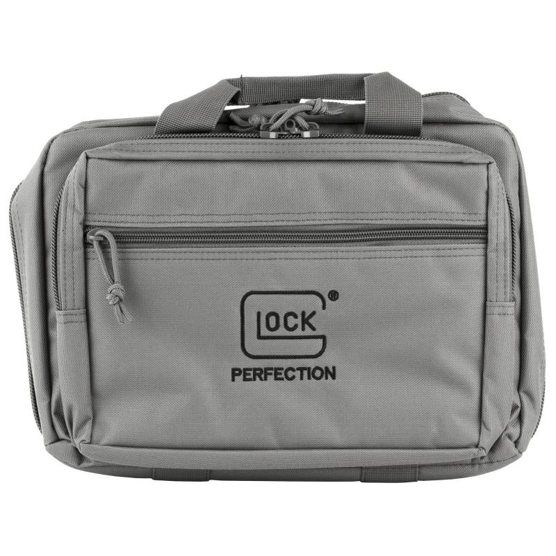 OEM Double Pistol Case, Gray, 12.5" X 9.5" X 4.5", Padded Compartments, Holds 2 Handguns, 5 Magazines, Ammo, and Range Tools AP60301
