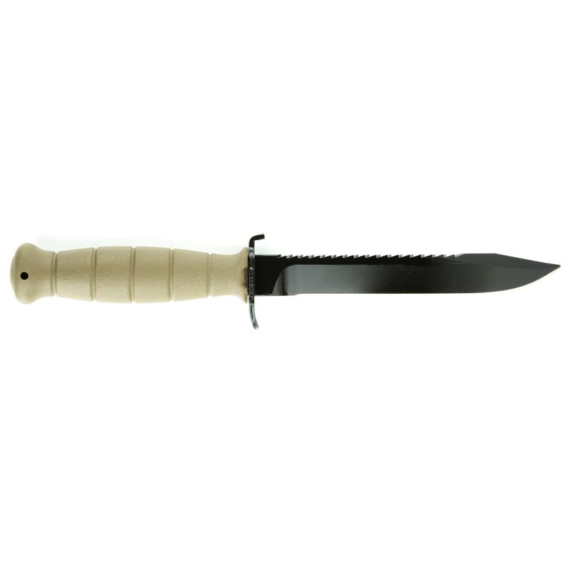 OEM Field Knife, 6.5" Fixed Blade, Root Saw, Flat Dark Earth, Polymer, Plain Edge KD039179