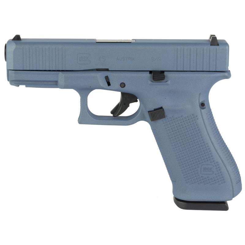 45, Semi-automatic, Striker Fired, Compact, 9MM, 4.02", Blue Titanium, Interchangeable, 17 Rounds, 3 Mags, Fixed Sights, Polymer, DLC PA455S204-BT