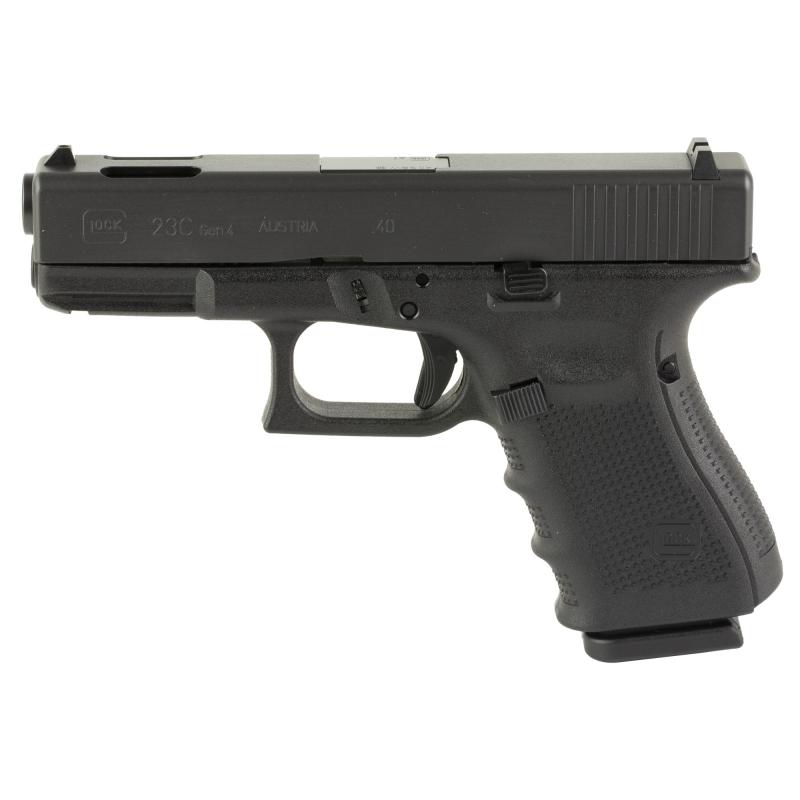 23C, GEN 4, Semi-automatic, Striker Fired, Compact, 40 S&W, 4.02", Black, 13 Rounds, 3 Mags, Fixed Sights, Polymer, Matte PG2359203