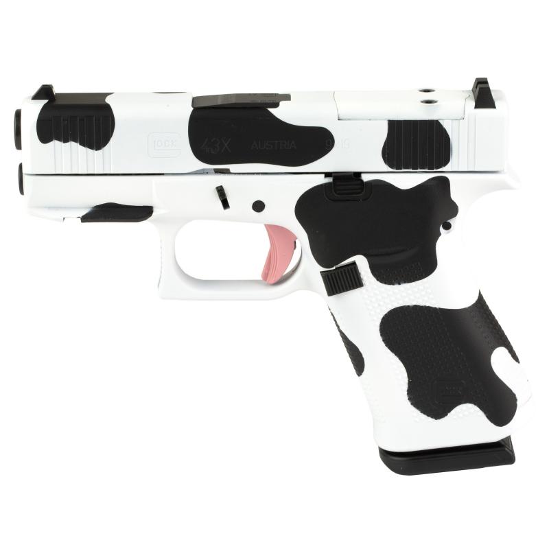 43X, M.O.S, Semi-automatic, Striker Fired, Sub-Compact, 9MM, 3.41", Cow Print, 10 Rounds, 2 Magazines, Fixed Sights, Polymer, nPVD PX4350201FRMOSN