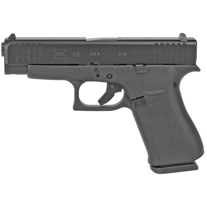 48, Semi-automatic, Striker Fired, Compact, 9MM, 4.17" Barrel, Polymer Frame, Black Finish, 10Rd, 2 Mags, Fixed Sights UA4850201