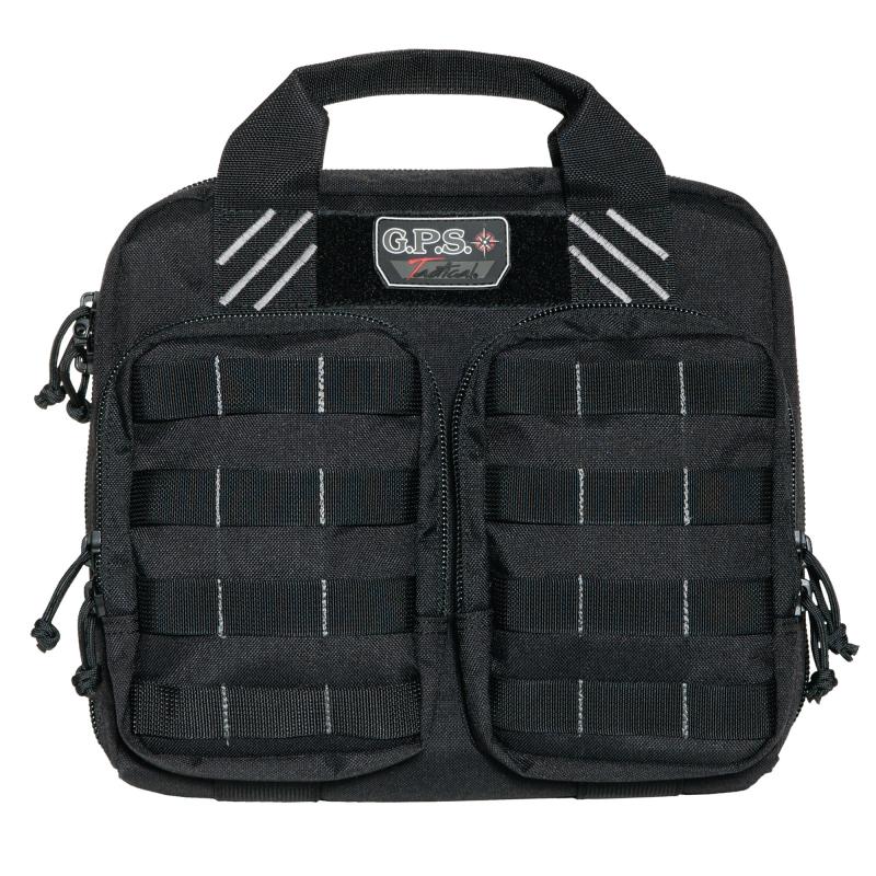 Tactical Double +2 Pistol Case Black