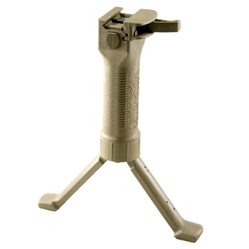 Grip Pod, Fits Picatinny, Steel Reinforced Legs, Cam Lever, Tan Finish GPS-V2-CL-T