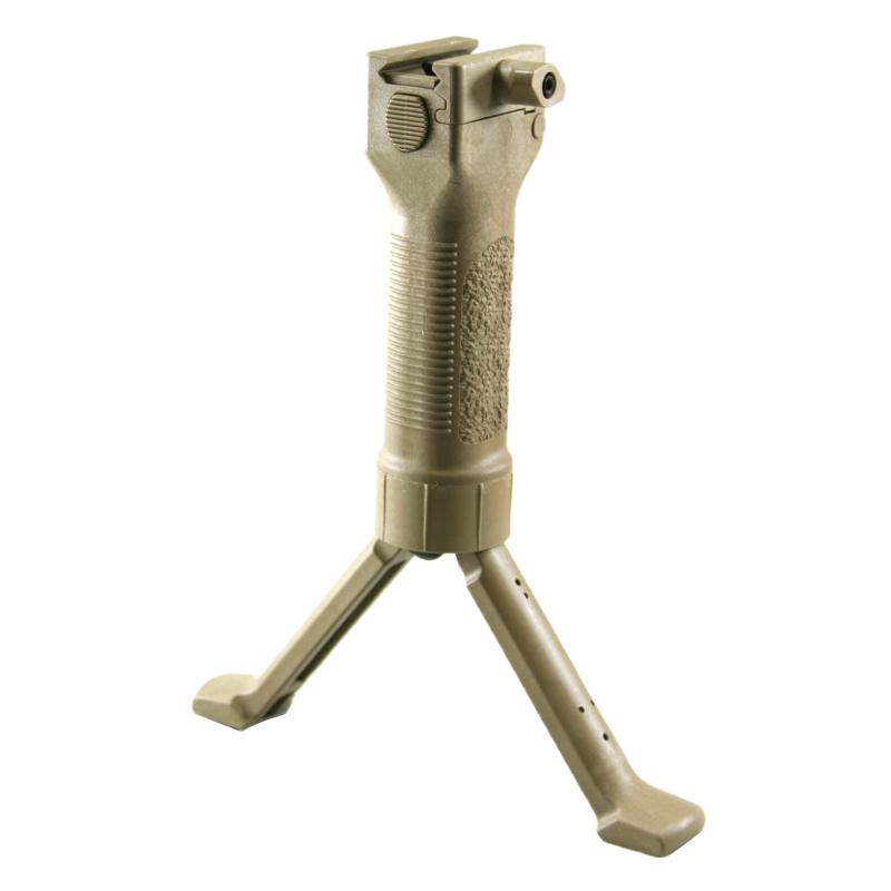 Grip Pod, Fits Picatinny, Steel Reinforced Legs, Tan Finish GPSV2T