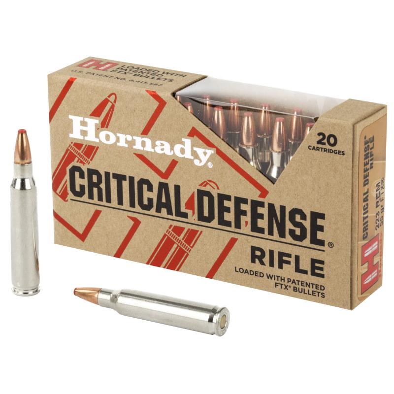 Critical Defense Rifle,  223 Remington, 55 Grain, FlexTip, 20 Round Box 80270
