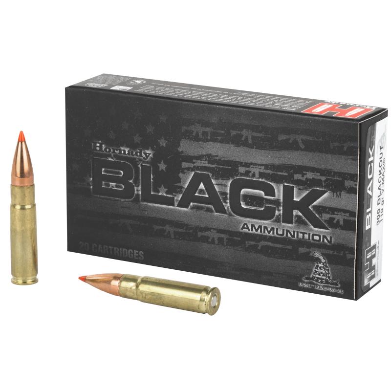 Black .300 AAC Blackout 110 Grain V-Max