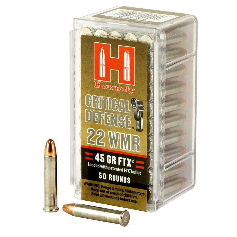 Critical Defense .22 Winchester Magnum Rimfire 45 Grain FTX