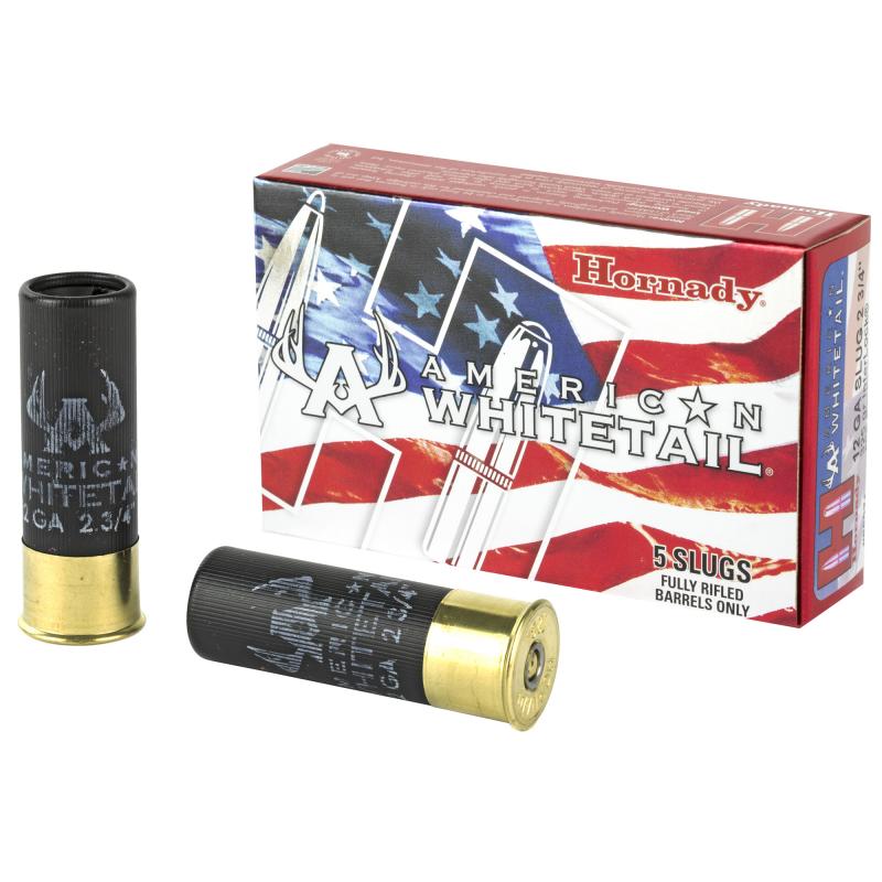 American Whitetail Slug for Rifled Barrels 12 Gauge 2.75 Inch 325 Grain InterLock Five Per Box