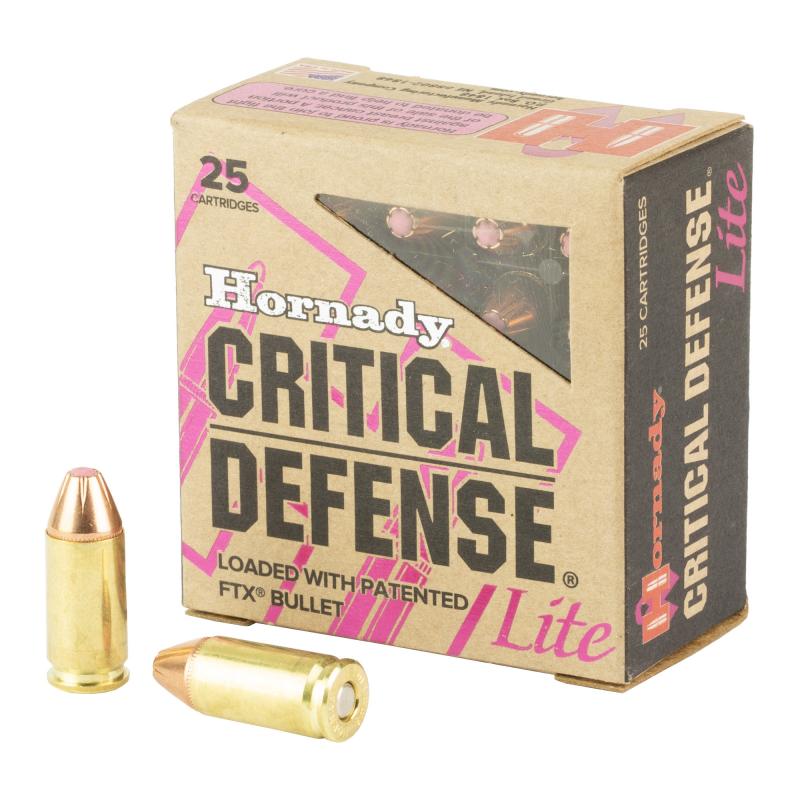 Critical Defense Lite 9mm Luger 100 Grain Pink Flex Tip Expanding