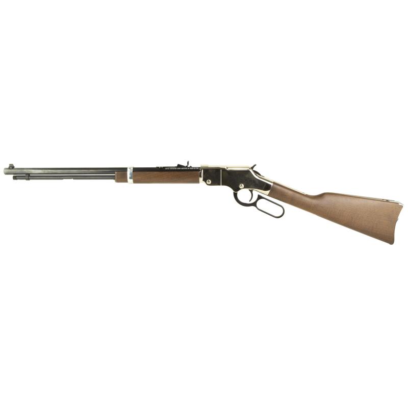 Silver Boy Father's Day, Lever Action Rifle, 22 LR/22 Short, 20" Octagon Barrel, Nickel Finish, Silver, Engraved Receiver, Adjustable Buckhorn Rear Sight/Bead Front Sight, Walnut Stock, 16 Round and 21 Round H004SFD