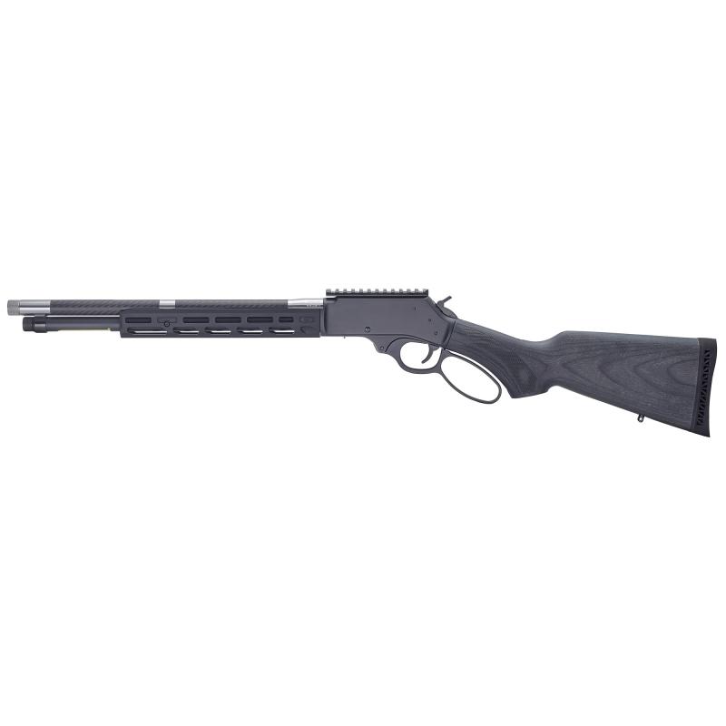 SPD HUSH, Lever Action, 45-70 Government, 16.5" Round Threaded Barrel, 5/8x24 Thread Pattern, Matte Finish, Blued Receiver, Lightweight American Hardwood Laminate Stock, Picatinny Rail, 4 Rounds, Drilled and Tapped for a BB-RSM H010H