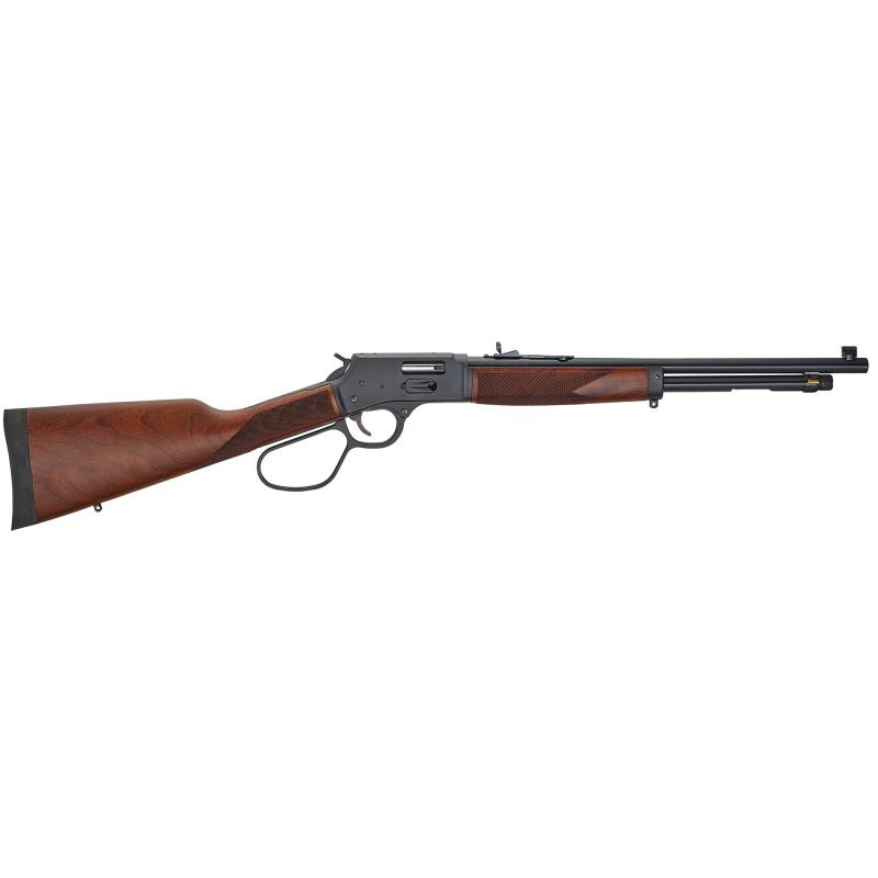 Big Boy Steel Carbine, Lever Action Rifle, 45 Long Colt, 16.5" Barrel, Blued Finish, Walnut Stock, Adjustable Sights, 7 Rounds H012GCR