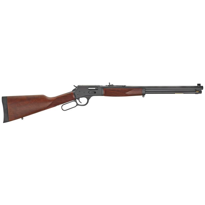 Big Boy Steel, Lever Action, Side Gate, 45LC, 20" Barrel, Blued Finish, Straight-grip American Walnut Stock, Adjustable/Bead Sights, 10Rd H012GC