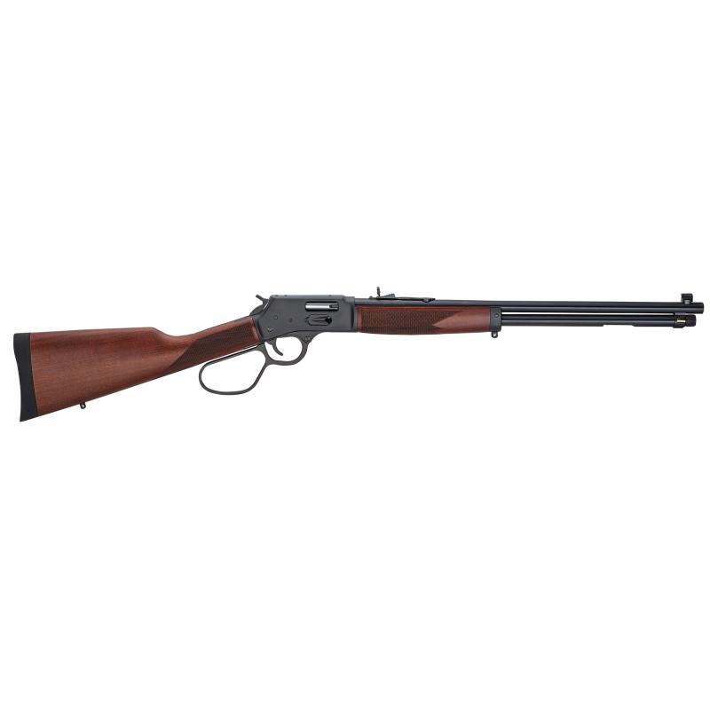 Big Boy Steel, Lever Action Rifle, 357 Magnum/38 Special, 20" Barrel, Black, Walnut Stock, 10 Rounds, Large Loop, Side Gate H012GML