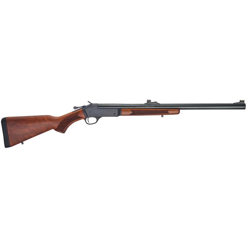 Single Shot, Lever Action Shotgun, 12 Gauge 3", 24" Barrel, Slug Barrel, Blued, Walnut Stock, 1 Round H015-12S