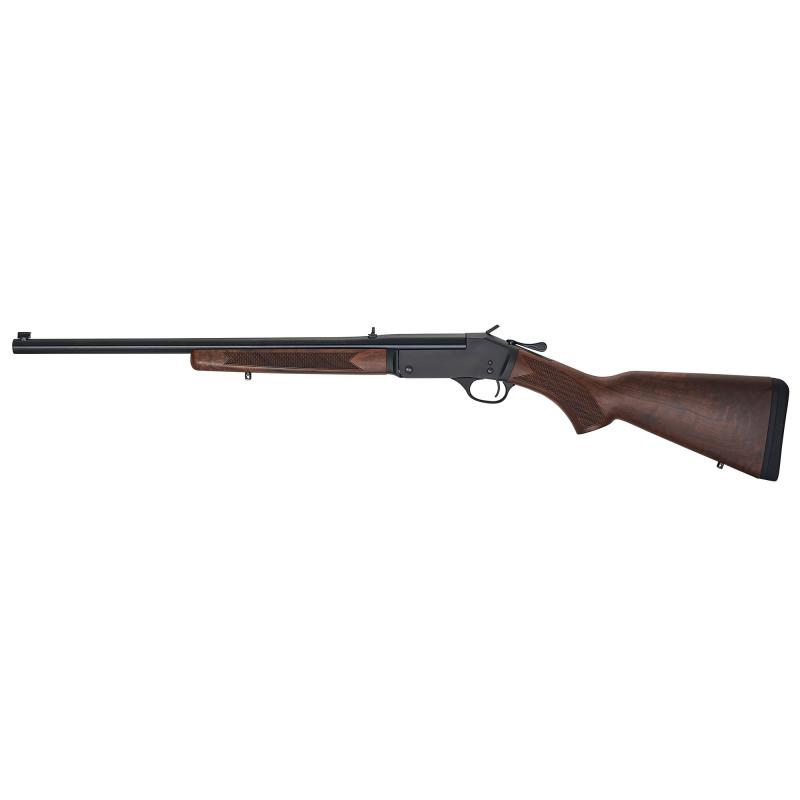 Single Shot, 360 Buckhammer, 22" Round Barrel, Blued Finish, Walnut Furniture, Brass Bead Front Sight with Adjustable Rear, 1 Round H015-360BH