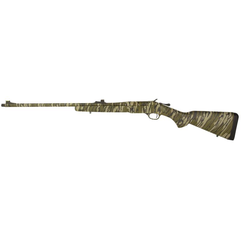 Single Shot, 410 Bore, 3" Chamber, 26" Barrel with Adjustable Fiber Optic Rear and Fiber Optic Front Sight, Matte Finish, Mossy Oak Original Bottomland, Includes TSS Choke Tube H015T-410