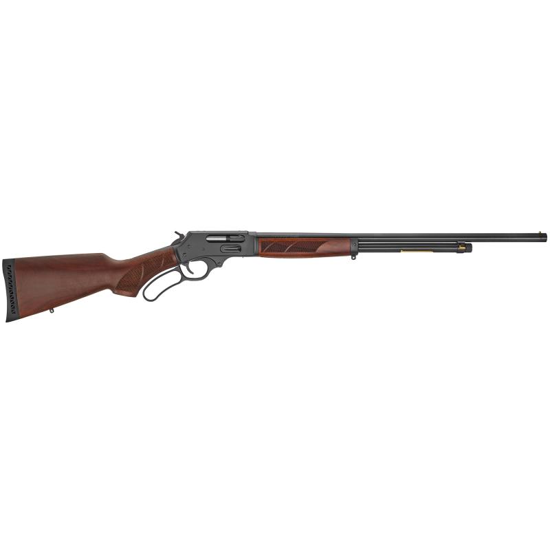 Lever Action  Shotgun, Side Gate, 410GA, 24" Round Barrel, Smooth/Full Choke, Blued Receiver, Pistol Grip American Walnut Stock w/Rubber Buttpad, 5Rd, Brass Beaded Front Sight H018G-410