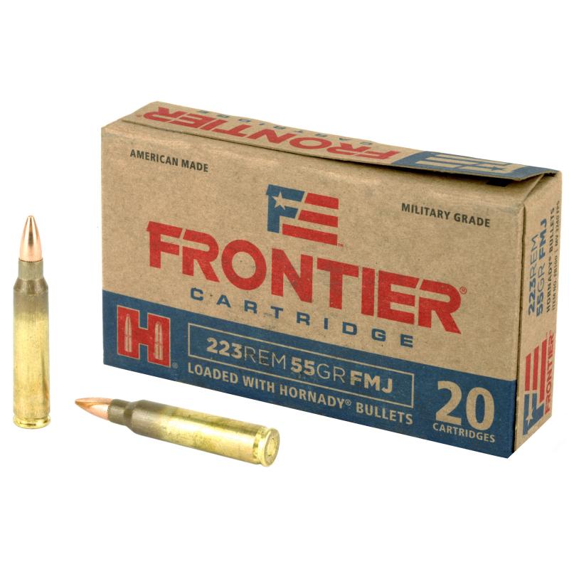 Frontier 223 Rem, 55 Grain, Full Metal Jacket, 20 Round Box FR100