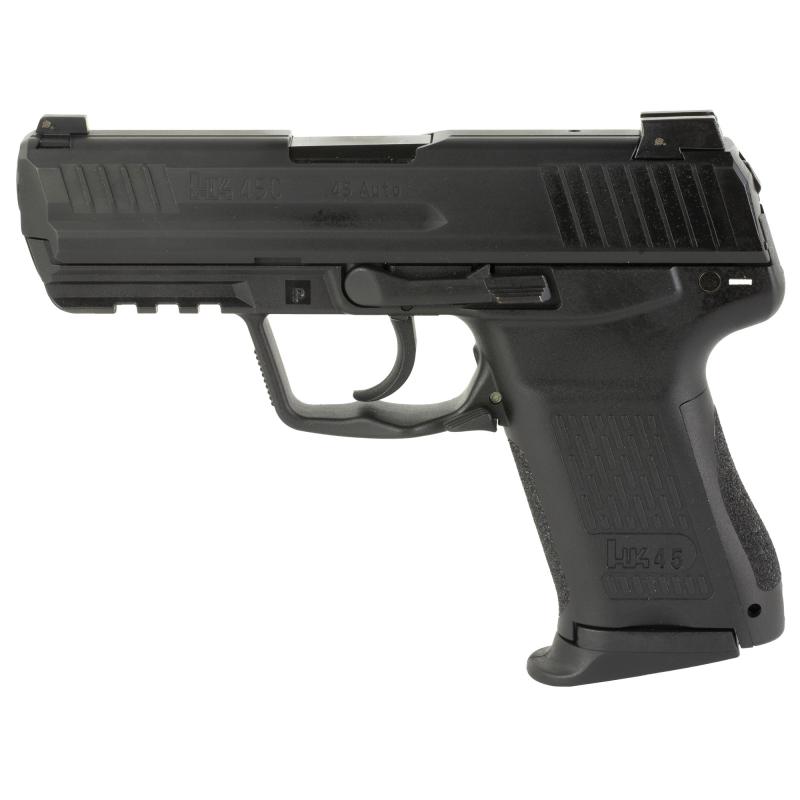 HK45C, Semi-automatic, LEM-DAO, Compact, 45 ACP, 3.94" Barrel, Black, Night Sights, 8Rd, 3 Magazines 81000021