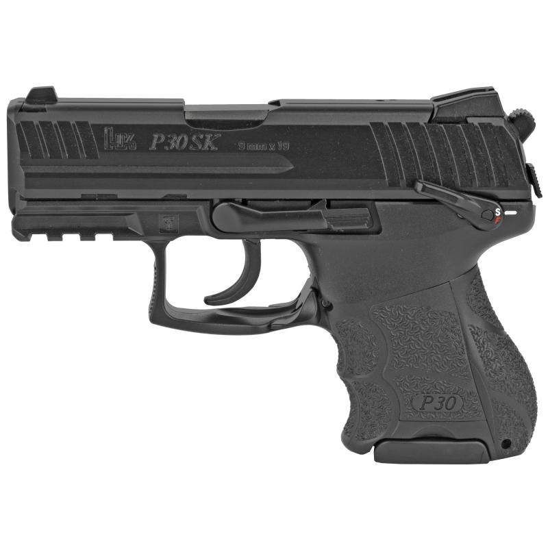 P30SK, V3, DA/SA, Sub Compact, 9MM, 3.27" Barrel, Polymer Frame, Black Finish, 3 Dot Sights, Ambidextrous Safety/Rear Decocker, 10Rd, 2 Magazines 81000088