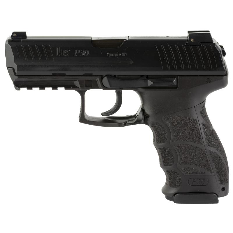 P30, Semi-automatic, DAO, 9MM, 3.85" Barrel, LEM, Polymer Frame, Black Frame, Night Sights, 17Rd, 3 Magazines 81000104