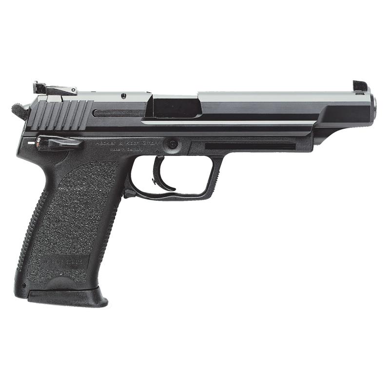 USP45, Elite, V1, Double Action/Single Action, Semi-automatic, Polymer Frame Pistol, Full Size, 45 ACP, 6" Barrel, Black, Adjustable Sights, Manual Thumb Safety, Decocker, 12 Rounds, 2 Magazines 81000367
