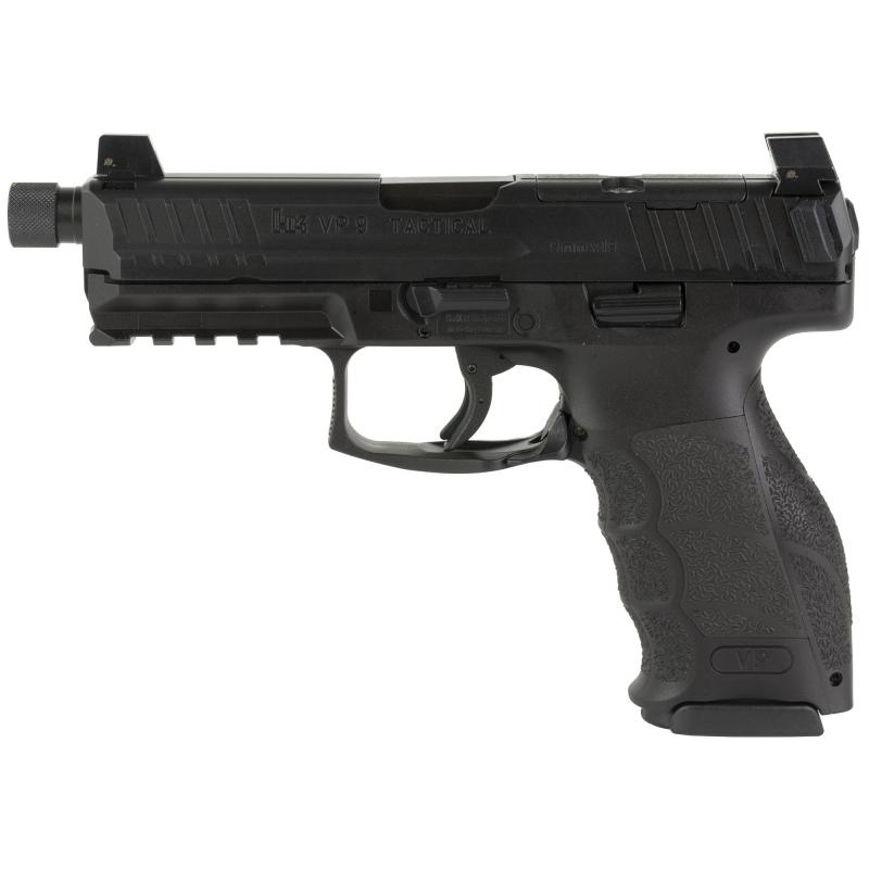 VP9 Tac OR | 9MM, 4.7" Threaded Barrel, Night Sights, Polymer Frame, 3 Mags, 10Rd, Black 81000626