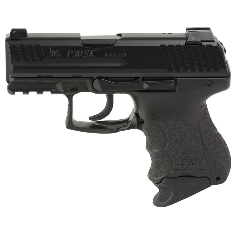 P30SK, Semi-automatic, DAO, 9MM, 3.27" Barrel, Polymer Frame, Black Finish, Night Sights, 3 Magazines, 1-15Rd & 2-12Rd 81000822