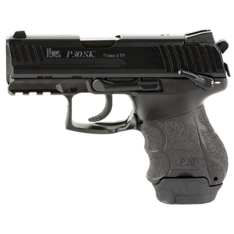 P30SKS, Semi-automatic, DA/SA, 9MM, 3.27" Barrel, Polymer Frame, Black Finish, 3 Dot Sights, 2 Magazines, 1-15Rd & 1-12Rd 81000825