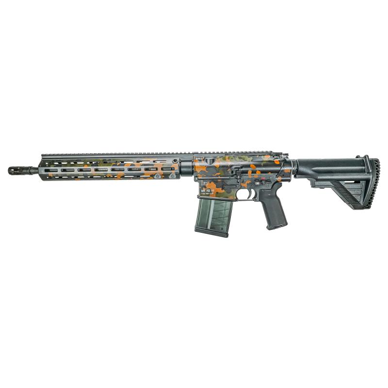 MR762, 75th Anniversary, Semi-automatic, AR, 762NATO, 16.5" Barrel, Cerakote Finish, Flecktarn Camo, 4 Magazines, 20 Rounds 81001005