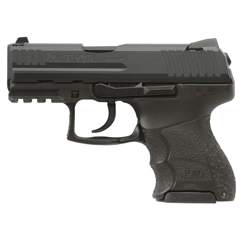 P30 SubKompact, Semi-automatic, V1 LEM-DAO, Compact, 9MM, 3.27" Barrel, Matte Finish, Black, Front Night Sight, 2 Magazines (1)-15 Rounds and (1)-12 Round 81001105