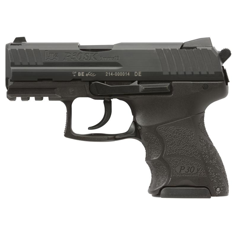 P30 SubKompact, Semi-automatic, V3 DA/SA, Compact, 9MM, 3.27" Barrel, Matte Finish, Black, Front Night Sight, 2 Magazines (1)-15 Rounds and (1)-12 Round 81001107
