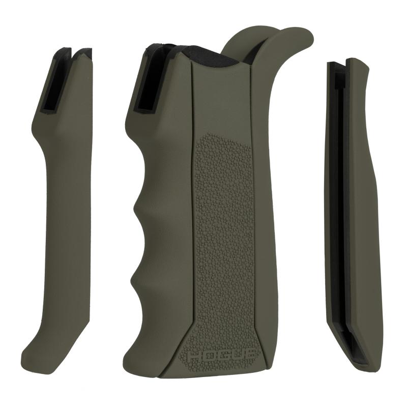 Modular Overmolded Rubber Grip, Fits AR-15, Matte Finish, Olive Drab Green 13041