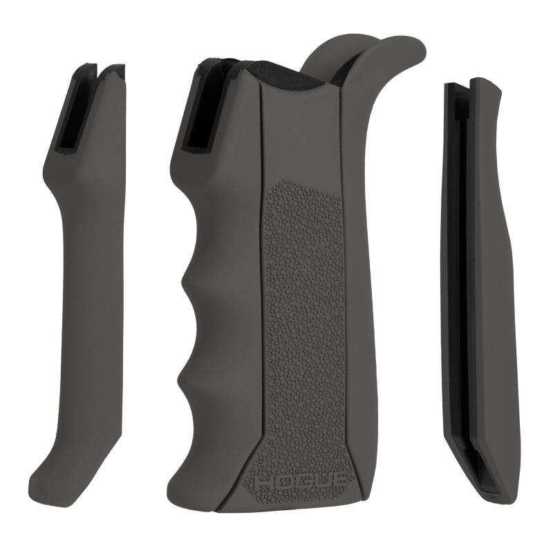 Modular Overmolded Rubber Grip, Fits AR-15, Matte Finish, Gray 13042
