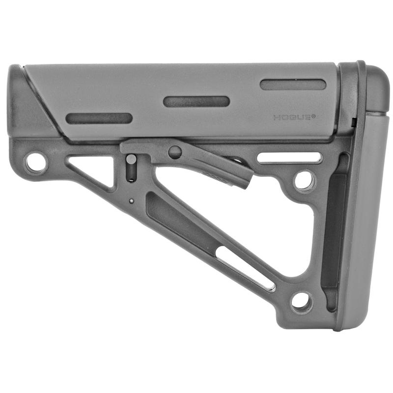 OverMolded Rifle Stock, Gray Color, Mil-spec Collapsible Stock, AR-15 15540