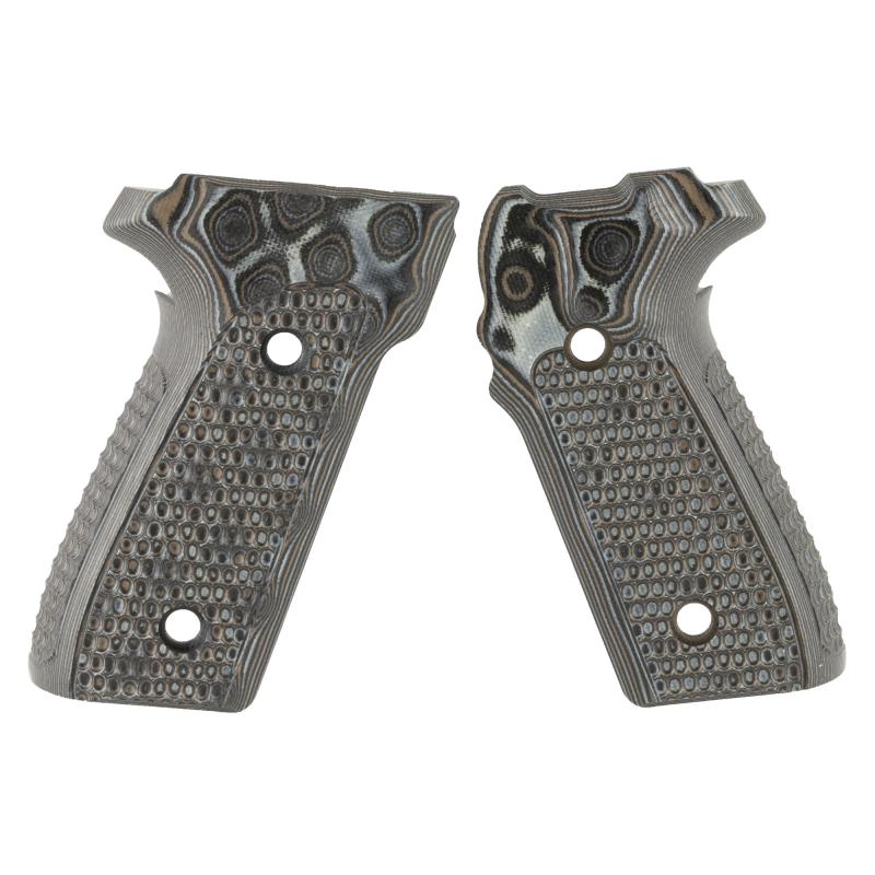 Grip, Fits Sig P228/229, Black/Gray, Piranha Grip G10 28137