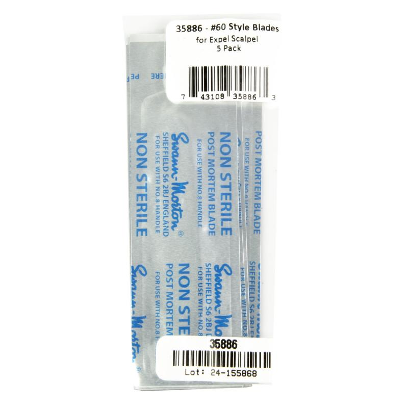 Expel #60 Blades, High Carbon Steel, 5 Pack 35886