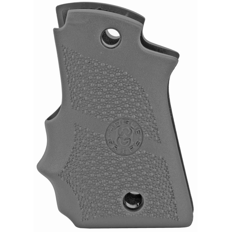 Rubber Grip with Cobblestone Texture and Finger Grooves, Black, Fits Kimber Micro 9 39080