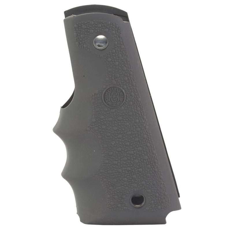 OverMolded, Rubber Grips, Finger Grooves, Cobblestone Texture, Slate Gray, Fits 1911 Government 45002