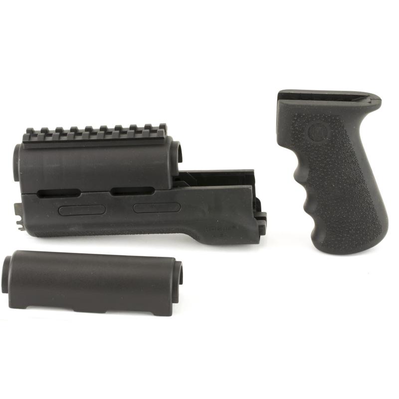 OverMolded Grip and Forend Kit, Fits AK-47 & AK-74 Standard Chinese and Russian, Black Finish 74008