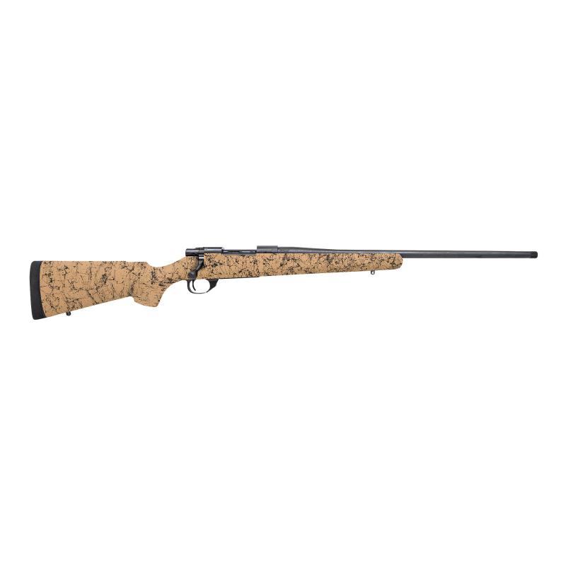 1500 Long Action, Bolt Action Rifle, 7mm PRC, 24" Barrel, Barrel, Threaded 1/2x28, HS Precision Tam with Black Webbing Fiberglass Stock, 3 Position Safety, 4 Rounds, Hinged Floorplate Magazine, Right Hand HHS7PRCTANBLK