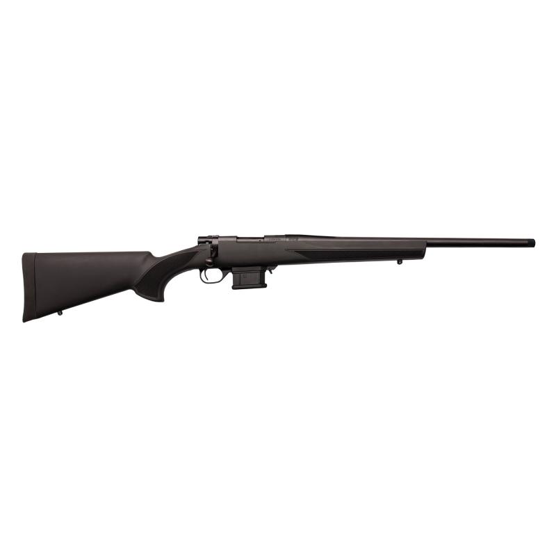 Mini Action, Bolt Action Rifle, 6.5 Grendel, 22" Heavy Threaded Barrel, Black Polymer Stock, Right Hand, 5 Round Mag HMA60602+