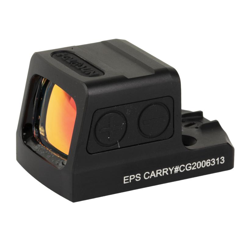 EPS Carry, Reflex Sight, 2 MOA Green Dot, Aluminum Housing, Matte Finish, Black, Solar with Internal Battery EPS-CARRY-GR-2