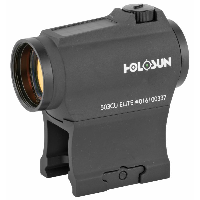 Micro Green Dot, 2MOA Dot Only or a 2MOA Dot with 65 MOA Circle, Solar With Internal Battery, Includes Low and Lower 1/3 Co-Witness Mount, Housing Shrouds for Windage and Elevation Turrets, Fits 1913 Picatinny Rail, Black Finish HE503CU-GR DISCONTINUED