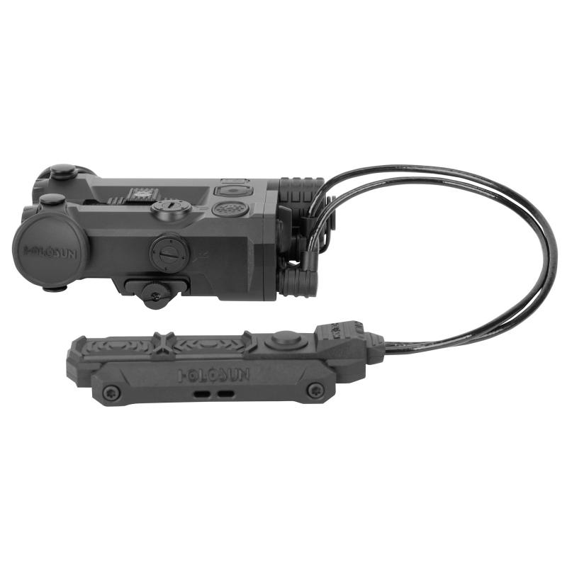 IRIS 4, Quad Function, Rifle Illuminator & Laser/Infrared System with White Light, Green Vis/IR Laser, 45mW IR Illuminator, 1,000 Lumen White Light, Fits Picatinny, Remote Triple Activated Button, Anodized Finish, Black IRIS-GR4