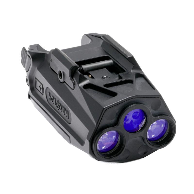 P.ID-Pro, Weapon Mounted Light/Laser, IR and Visible Green Laser, 350mW IR Illuminator, 1000 Lumen LED, Fits Picatinny or Pistol, Anodized Finish, Black P.ID-PRO